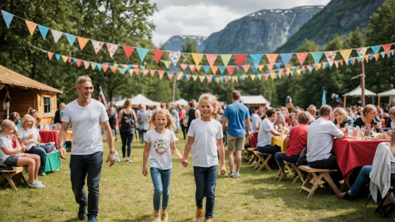 familievennlige festivaler, Norge, barneaktiviteter, kulturelle opplevelser, familiearrangementer