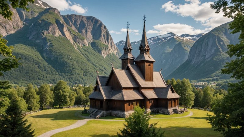 Borgund stavkirke, historiske steder i Norge, norsk kultur, arkitektur, reiseguide