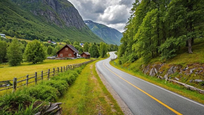 gamle veier i Norge, norsk historie, kulturarv, naturskjønne ruter, reisetips