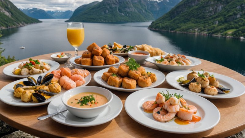 Fjordmat, sjømat, norsk matlaging, lokale ingredienser, Vestlandet, tradisjonelle oppskrifter