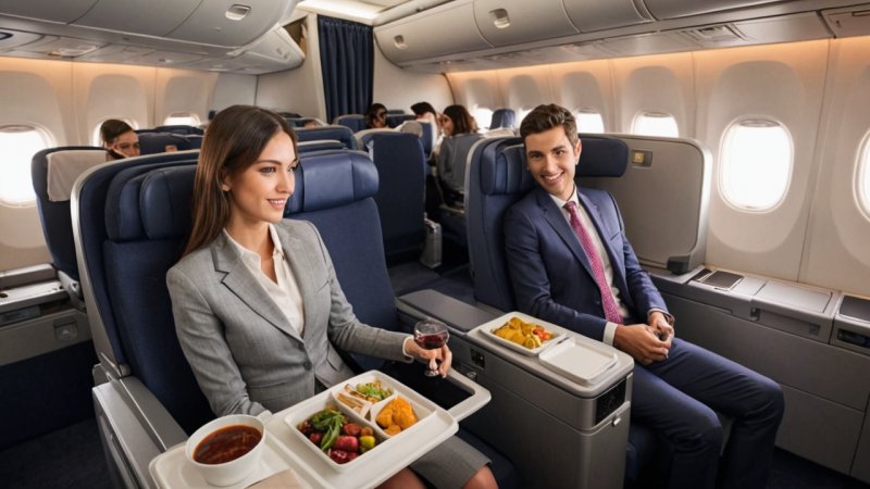 lange flyreiser, økonomiklasse, businessklasse, flyreise sammenligning, reise komfort, flyselskap tjenester