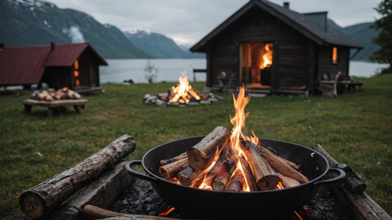 bålmat, tradisjonelle retter, moderne retter, norsk mat, matlaging utendørs
