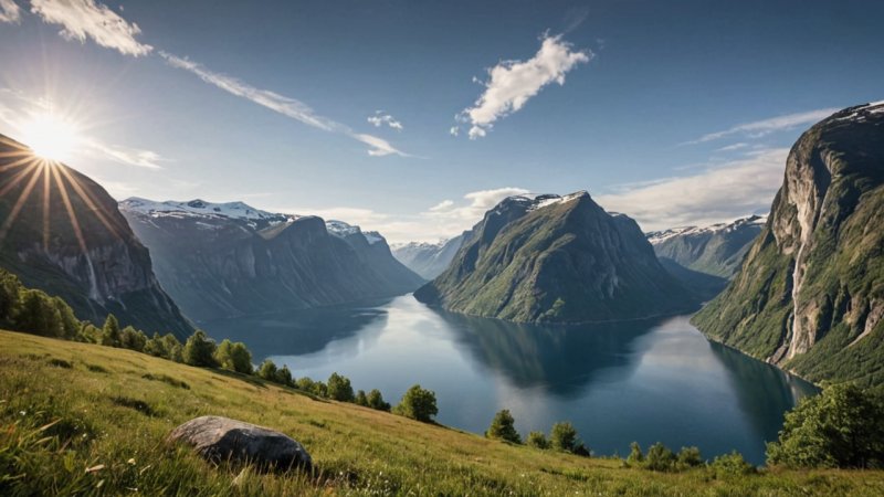 Norsk geografi, kultur, naturpåvirkning, norske tradisjoner, mat, kunst