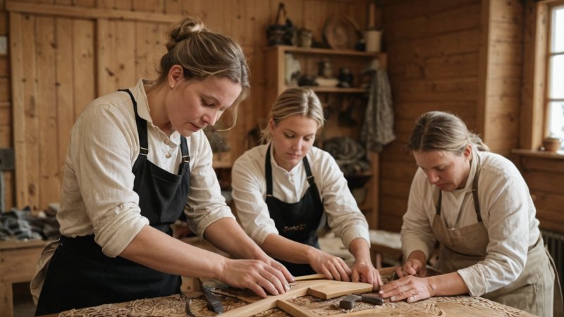 Norge, tradisjonelle håndverk, workshops, kulturelle opplevelser, kunstneriske markeder, håndlagde varer