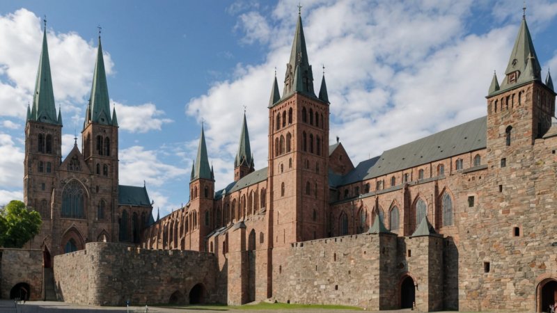 Nidarosdomen, Akershus Festning, middelalderske kulturminner, Norges reise, historiske steder