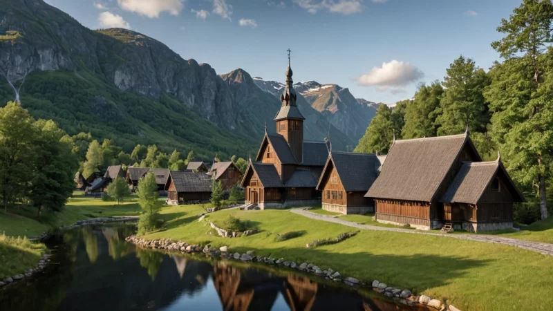 norsk arkitektur, reiseguide, kulturell opplevelse, historiske bygninger, bydesign