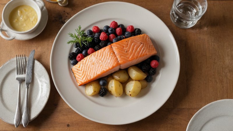 norske ingredienser, matlaging med lokale råvarer, tradisjonelle norske retter, sunne oppskrifter, sjømat i Norge