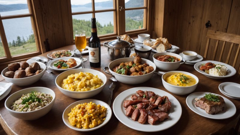 norsk mat, Innlandet kjøkken, lokale ingredienser, tradisjonelle retter, matfestivaler, kulturelle opplevelser