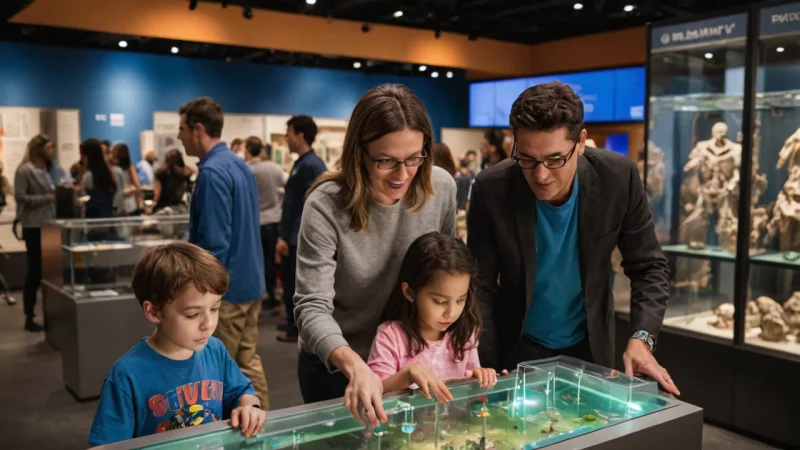 vitenskapsmuseer, planetarier, uteaktiviteter, familieturer, utdanningsopplevelser