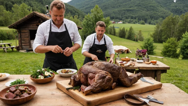 norsk lam, tradisjonelle retter, mattradisjoner, lammefestival, lam oppskrifter