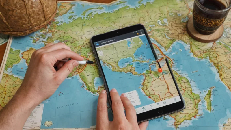 bærekraftig reise, digitale verktøy, miljøvennlige apper, reiseplanlegging, virtuelle opplevelser