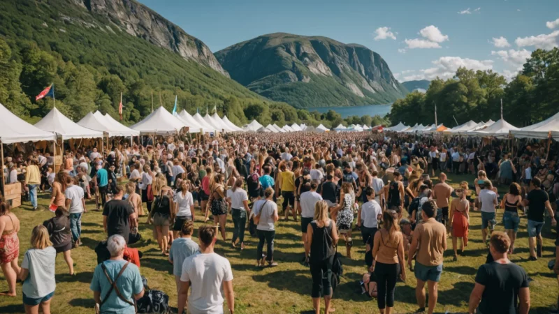 bærekraftige festivaler, Norge, miljøvennlig reising, kulturelle opplevelser, lokal mat