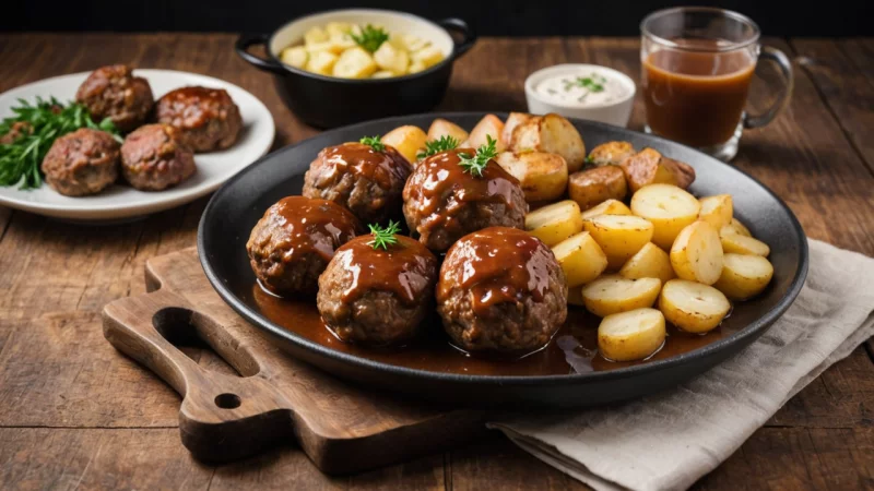 norske kjøttboller, kjøttkaker, tradisjonell norsk mat, tilberedningsmetoder, serveringsmetoder