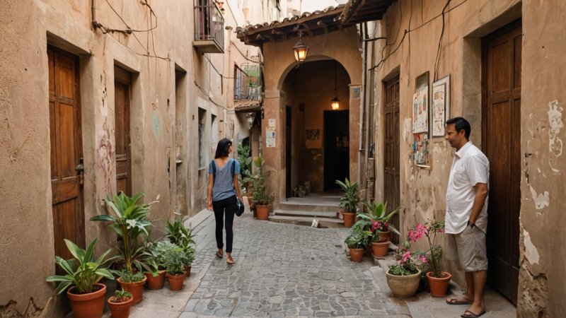 lokal kunst, reisemål, kulturelle opplevelser, gatekunst, samtidskunst, tradisjonelt håndverk, kunstgallerier, globale kulturer