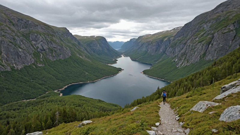 Norge turstier, skjulte perler Norge, utendørs eventyr, naturutforskning, naturskjønn utsikt