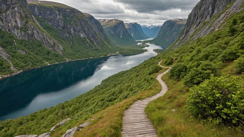Norge vandring, kulturarv, reiseguide, utendørsaktiviteter, vandrestier, historiske steder
