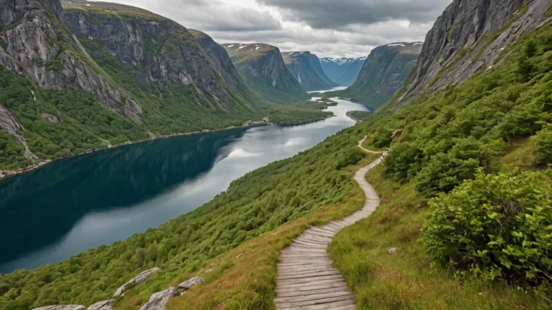 Norge vandring, kulturarv, reiseguide, utendørsaktiviteter, vandrestier, historiske steder