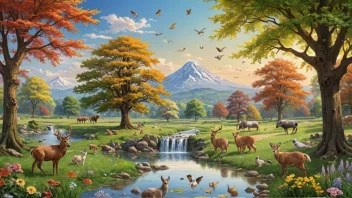 årstider, dyreliv, tilpasning, natur, økosystemer, klimaendringer, bevaring