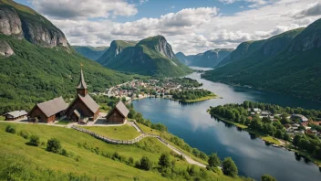 norsk historie, vikingtid, stavkirker, middelalder, industrialisering, moderne Norge, motstandsbevegelse, bærekraft